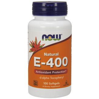 Vitamin E-400 IU D-Alpha Tocopheryl Acetate - 100 Softgels 
