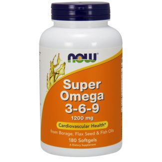Super Omega 3-6-9 1200 mg - 180 Softgels 